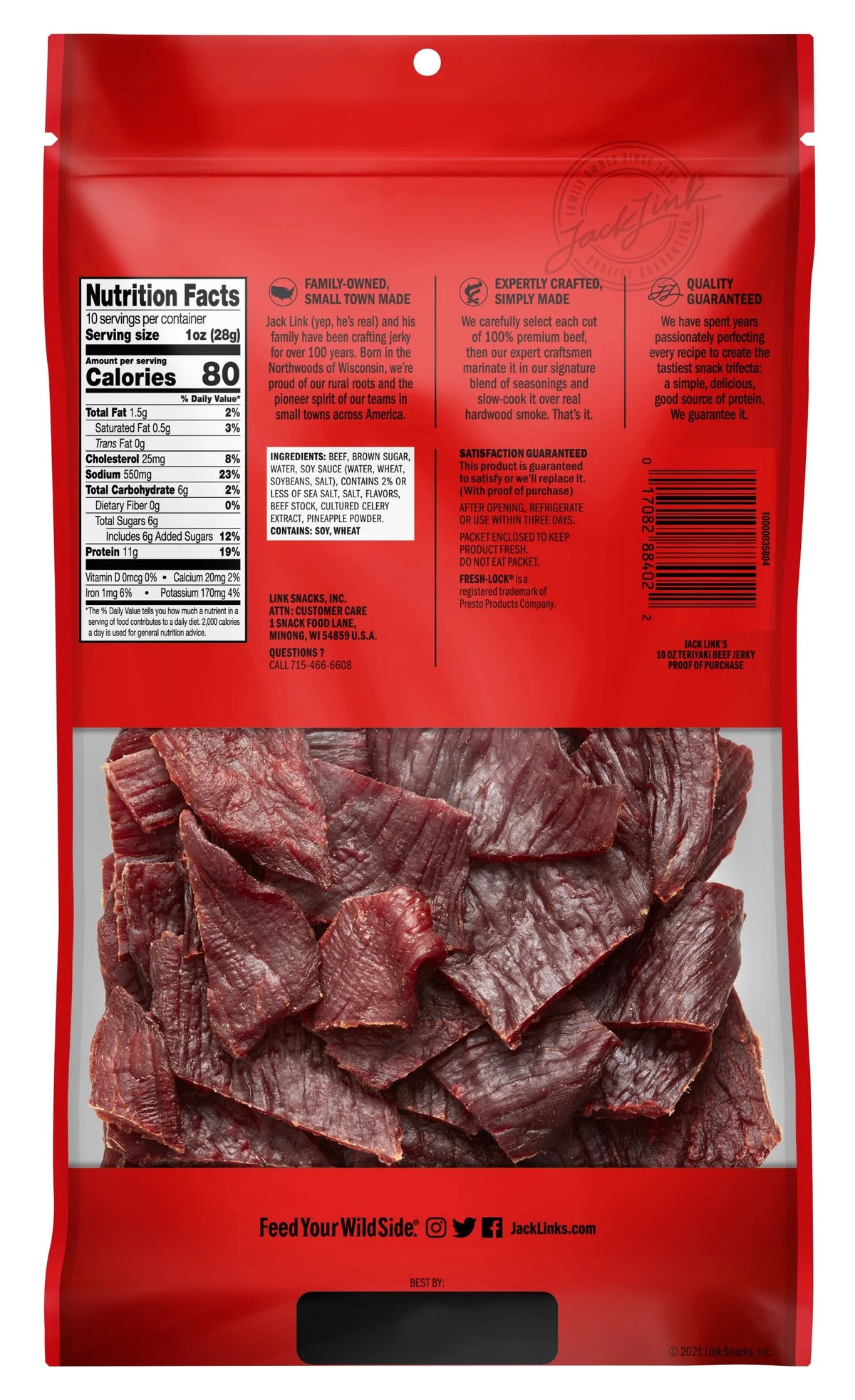 10oz Beef Teriyaki Jerky S73432