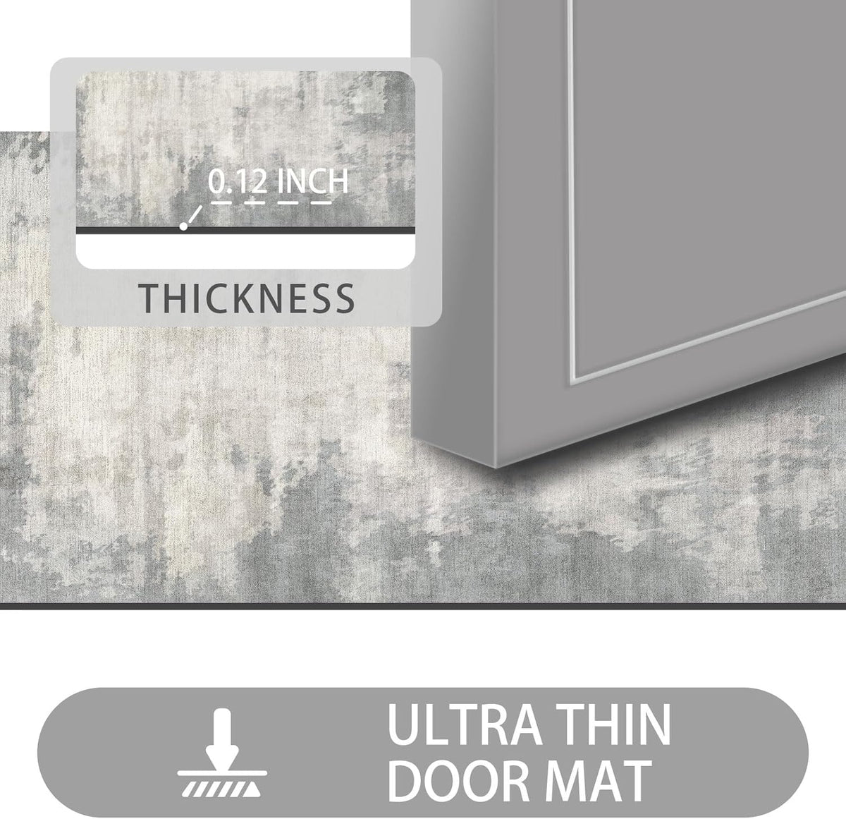 47'' x 31'' Absorbent Non-Slip Low Profile Rubber Floor Mat X92763