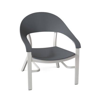 Patio Dining Armchair Textured Black Classic Graphite G285893
