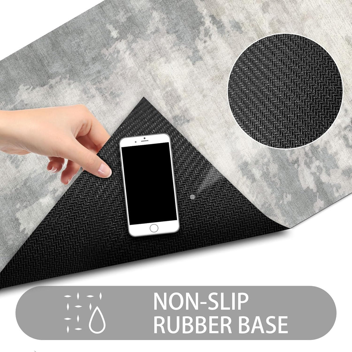 47'' x 31'' Absorbent Non-Slip Low Profile Rubber Floor Mat X92763