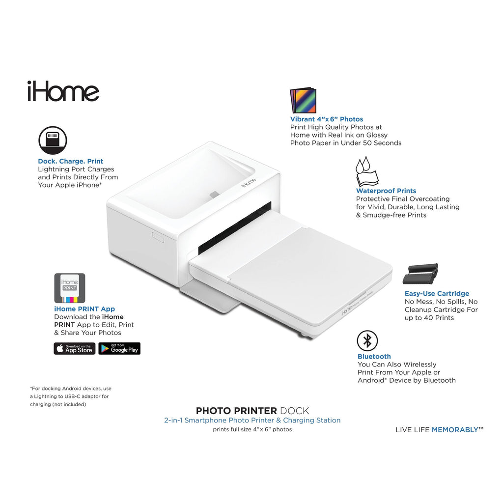 2-in-1 Photo Printer and Lightning Dock D21772