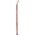 Twisted Padauk Walking Cane Q510