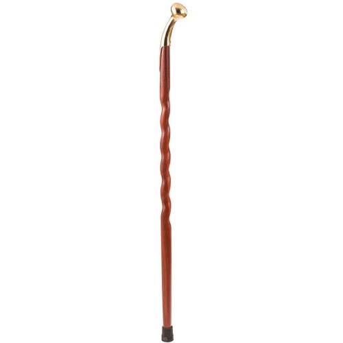 Twisted Padauk Walking Cane Q510