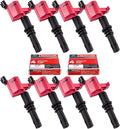 Ignition Coils and Spark Plug Set of 8 for Ford Lincoln Mercury V8 V10 5.4l 6.8l F5935