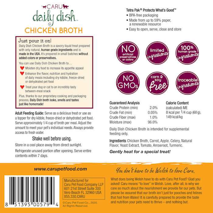 Chicken Broth Meal Topper for Dogs and Cats L382339