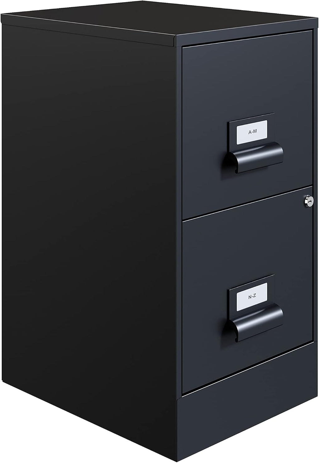 18 Deep 2 Drawer Black File Cabinet X388