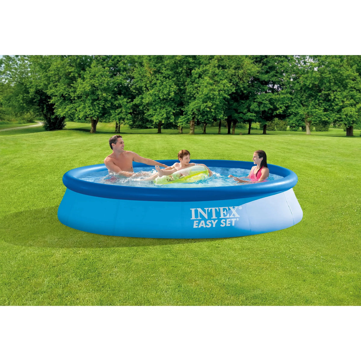 12ft x 30in Inflatable Swimming Pool with Filter Pump C53754