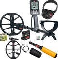 Metal Detector with 15 Inch Coil and Pinpointer E778237