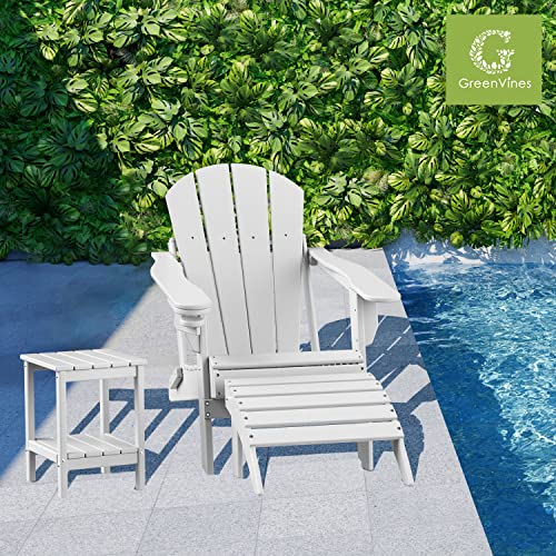 Dark Brown HDPE Plastic Outdoor Side Table with Storage Shelf B905693