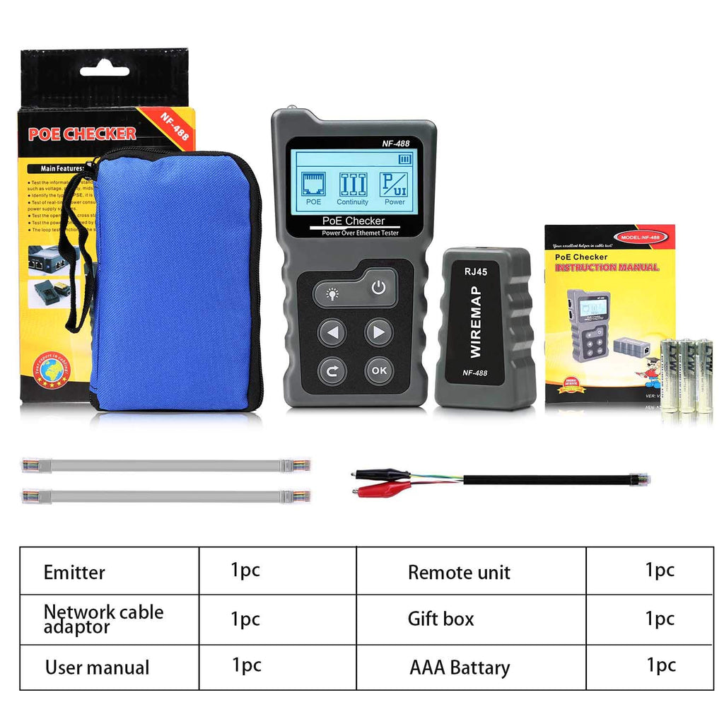 RJ45 POE Ethernet Tester Y3217