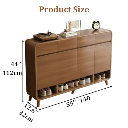 5 Tier Wooden Shoe Cabinet with Adjustable Shelves T4859