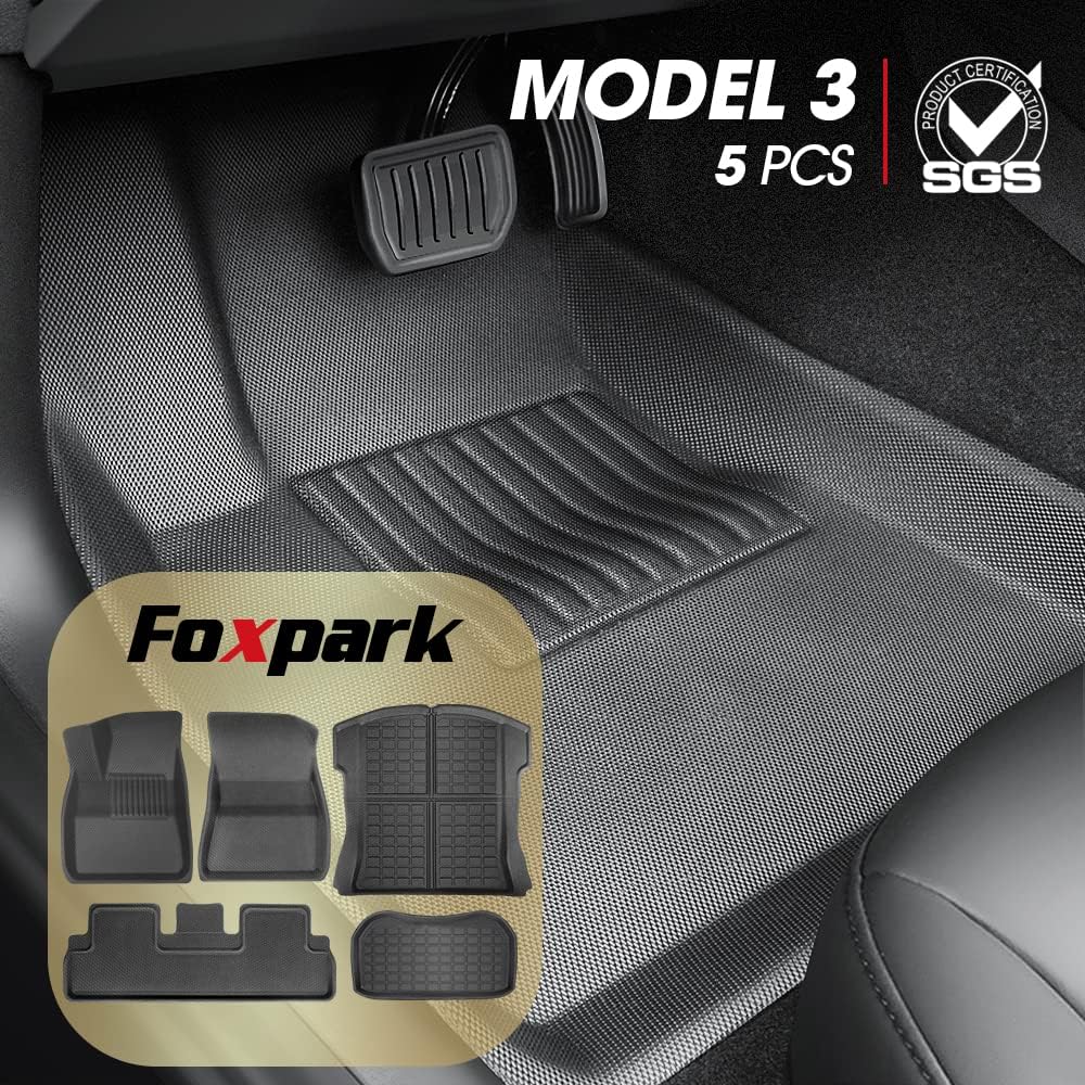 All Weather Floor Mats Cargo Liners Trunk Mats 5 pcs TPE B68787