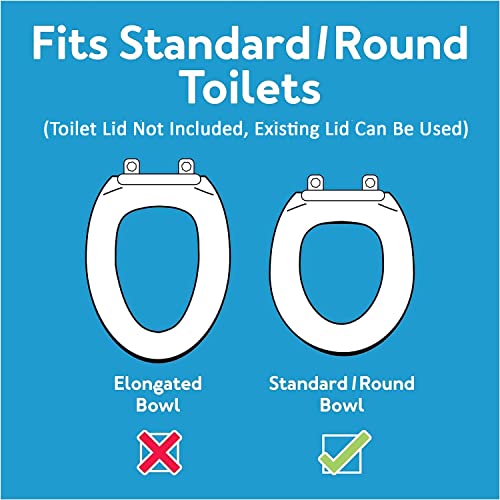 Toilet Seat Riser, Elongated Raised Toilet Seat, 3.5 inches, 300 Pound Weight Capacity W652547