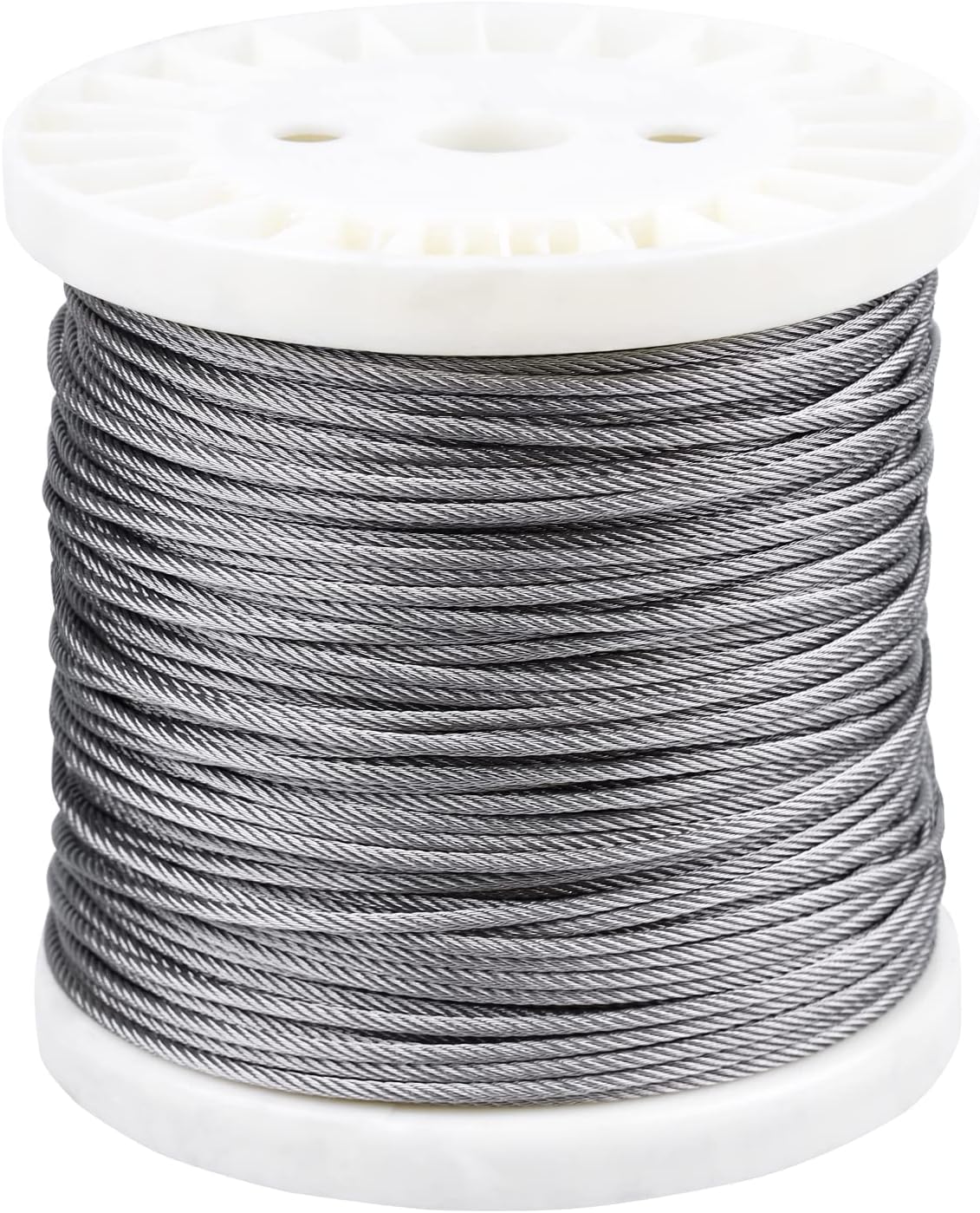 T316 Stainless Steel Wire Rope Cable 1/8 7x7 100Feet U125568