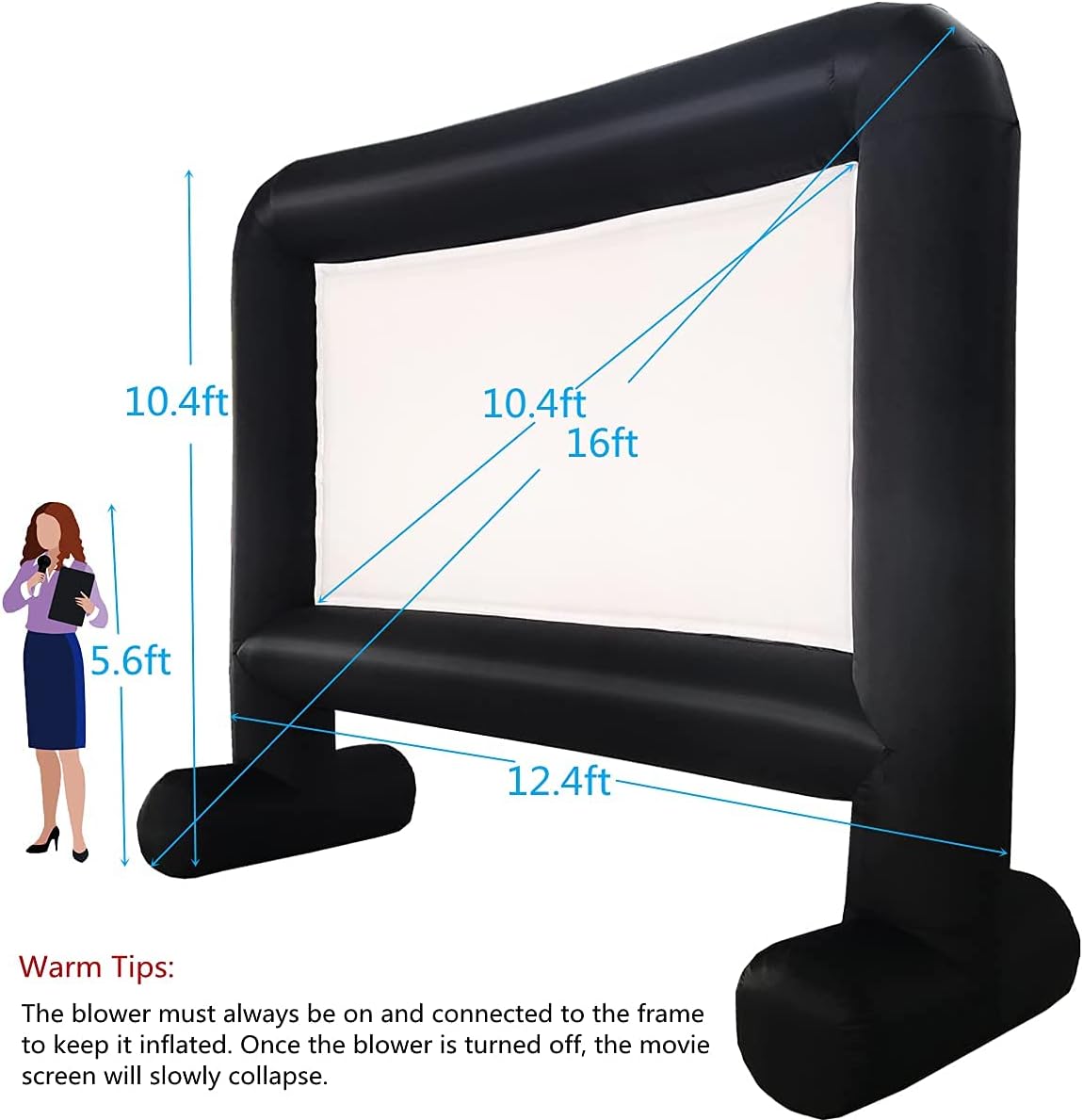 Inflatable Movie Screen with Carry Bag Y615
