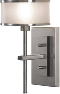 One Light Wall Sconce Brushed Steel O573