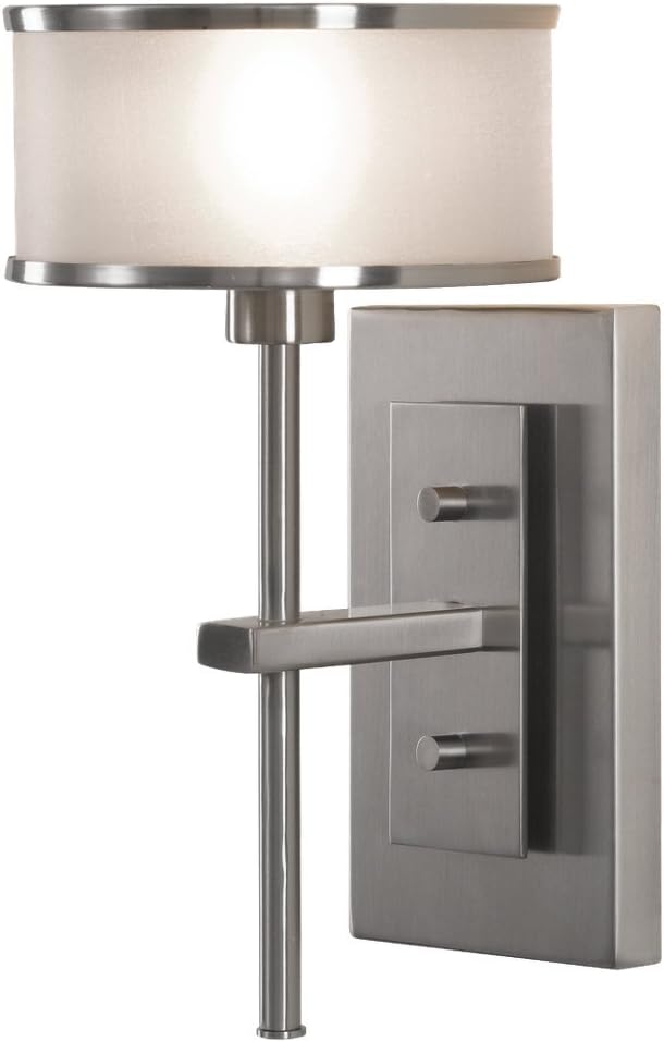 One Light Wall Sconce Brushed Steel O573