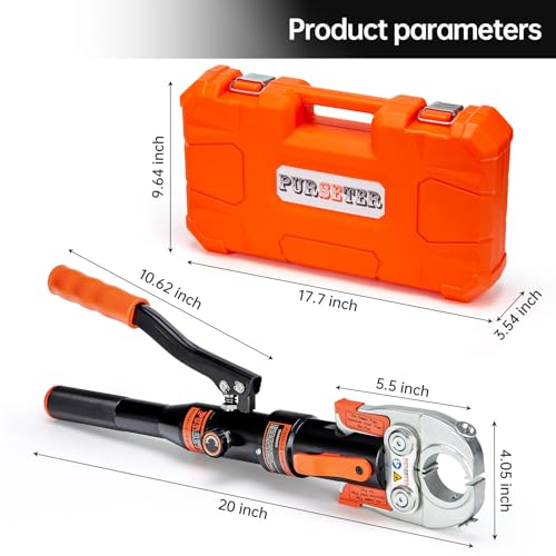 Copper Pipe Crimping Tool with 1/2 inch, 3/4 inch and 1 inch Jaws Z829