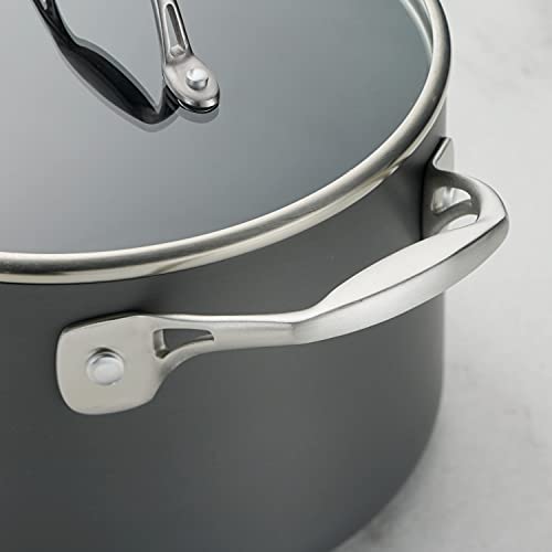 Hard Anodized 8 Qt Covered Stock Pot V505