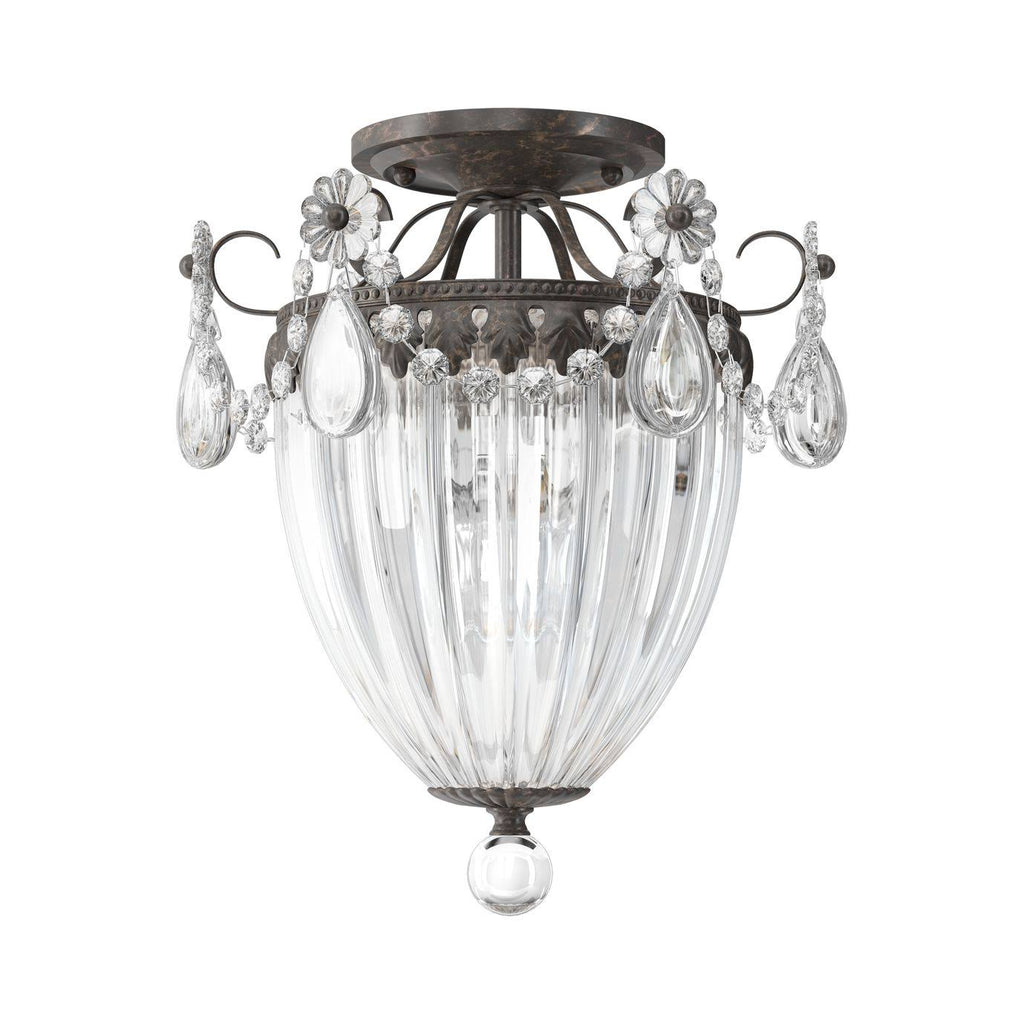 3-Light Semi Flush Mount F969
