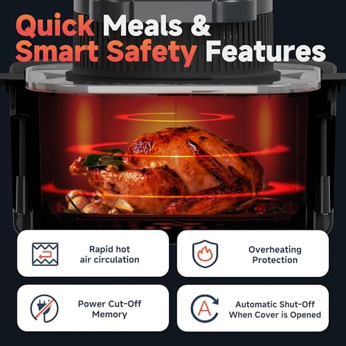 Black 8QT Non Toxic Air Fryer B30391