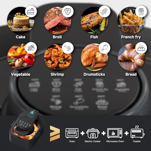 Black 8QT Non Toxic Air Fryer B30391
