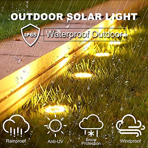 16 Pack Warm Light Solar Ground Lights V227088