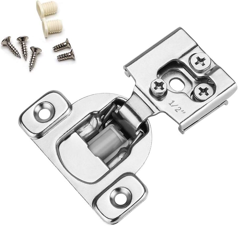 Soft Close Concealed Cabinet Hinges 1-1/4'' Overlay Satin Nickel Pack of 15 W56105