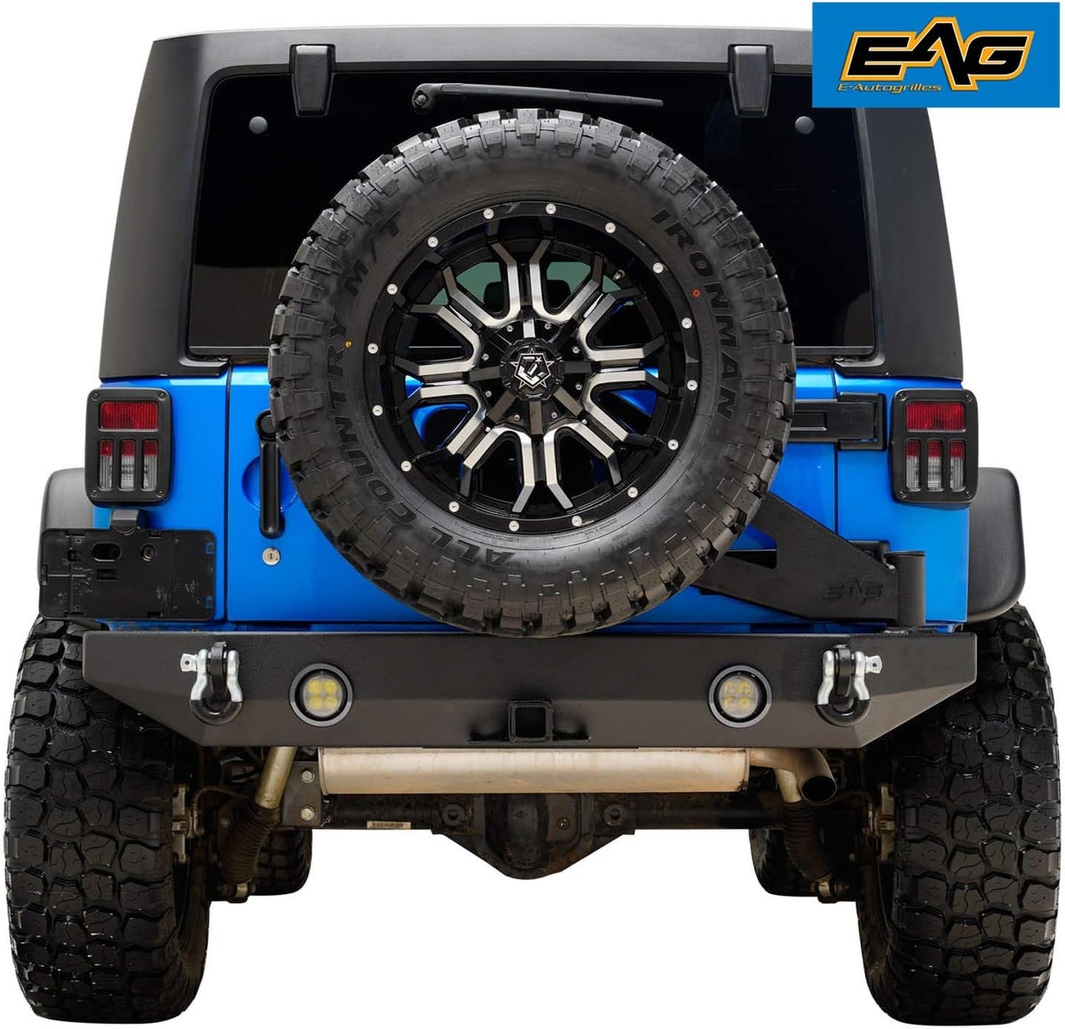 Compatible with JK Rear Bumper with Tire Carrier B230