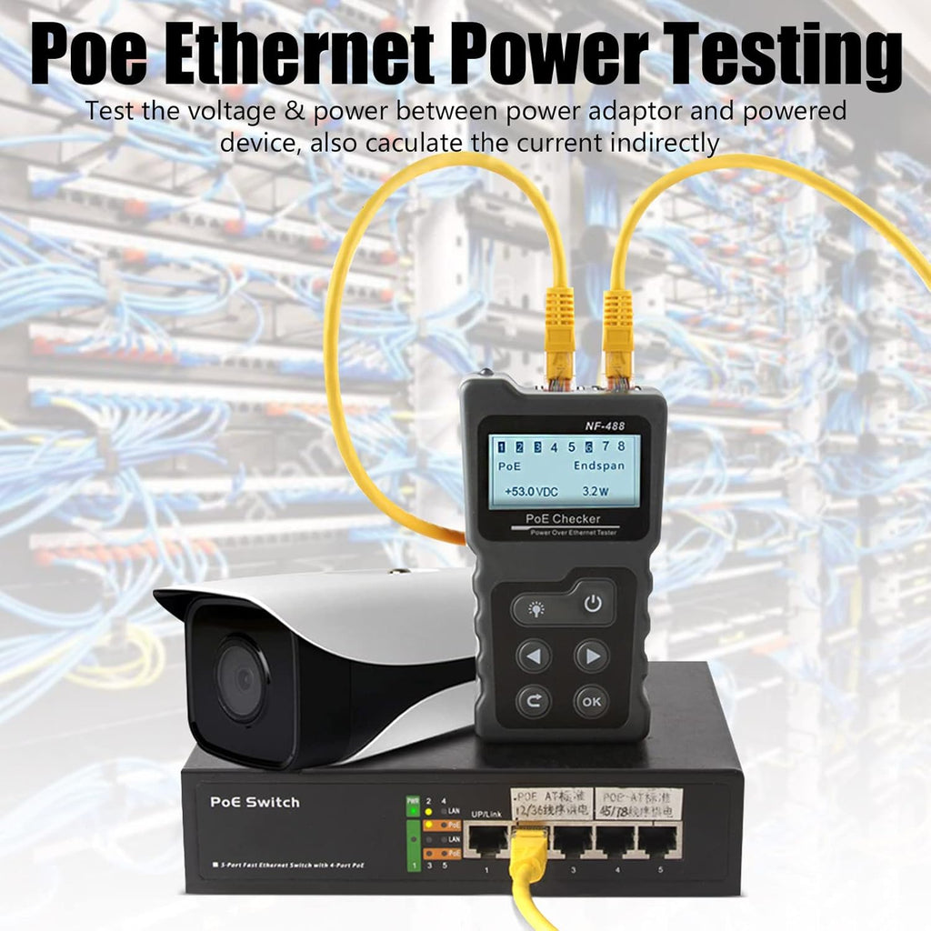 RJ45 POE Ethernet Tester Y3217