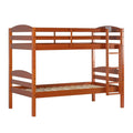 Twin-over-Twin Solid Wood Bunk Bed Frame in Amber H165722