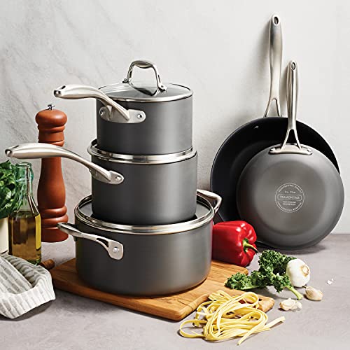 Hard Anodized 8 Qt Covered Stock Pot V505