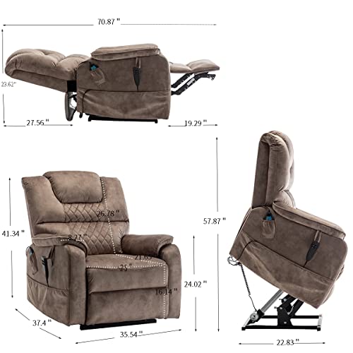 Yellow Heavy Duty Electric Recliner Lift Chair S203