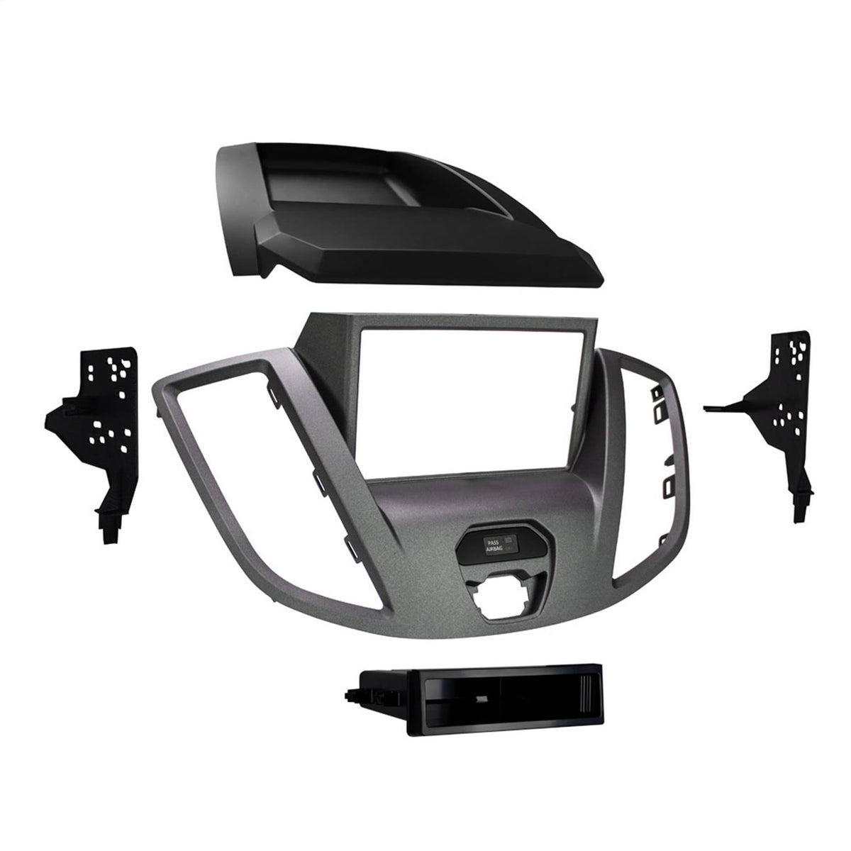 Gray Double Single DIN Dash Kit J424982