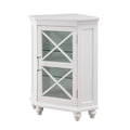 White Corner Floor Cabinet Y777