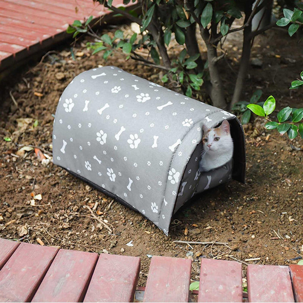 Weatherproof Foldable Cotton Filled Cat House G10091