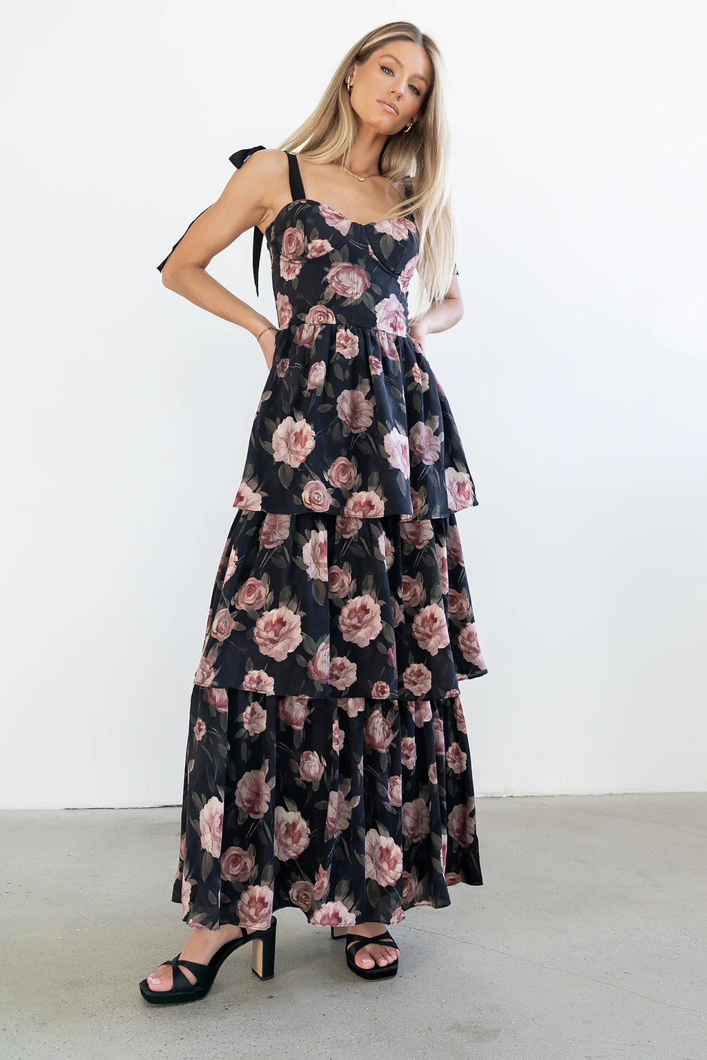 Ruffle Maxi Dress V63336
