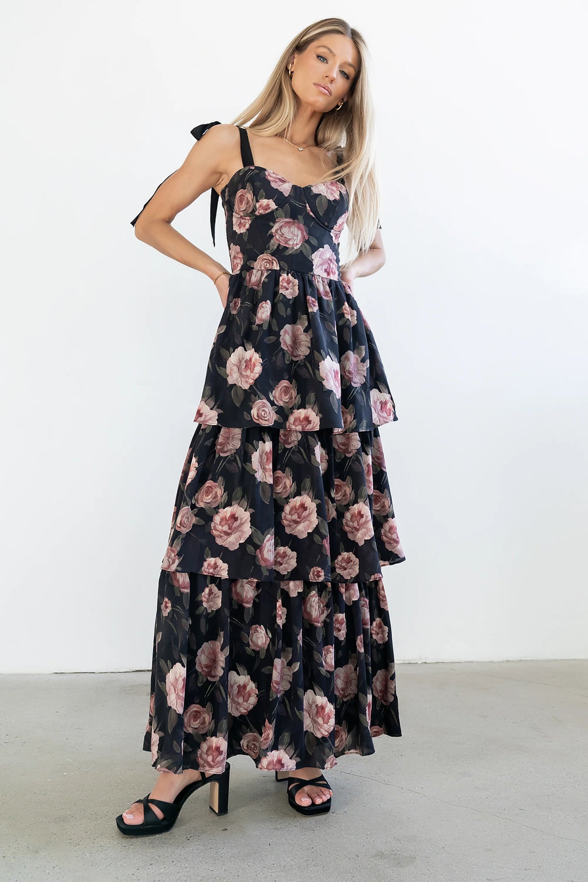 Ruffle Maxi Dress V63336