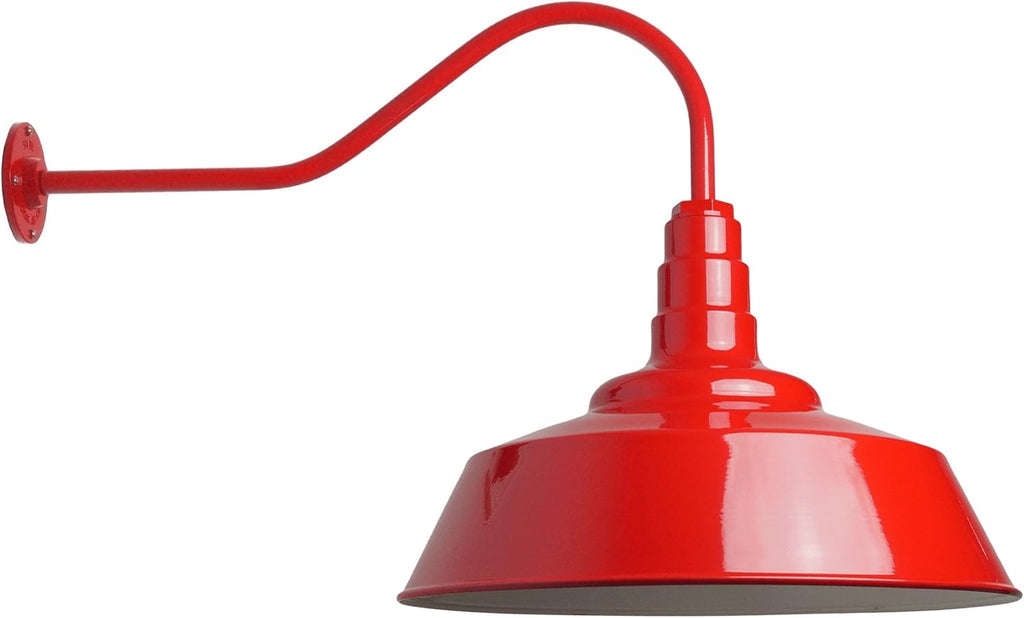 20 inch Dome Gooseneck Outdoor Wall Mounted Barn Light L7030