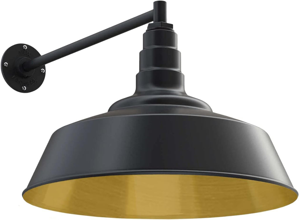 20 inch Dome Gooseneck Outdoor Wall Mounted Barn Light L7030
