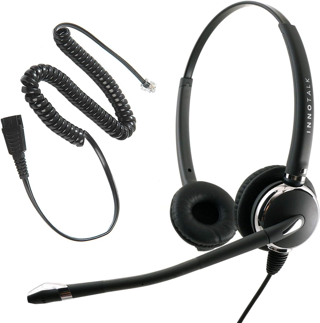 Noise Cancelling Binaural Headset with Quick Disconnect Cord Y377