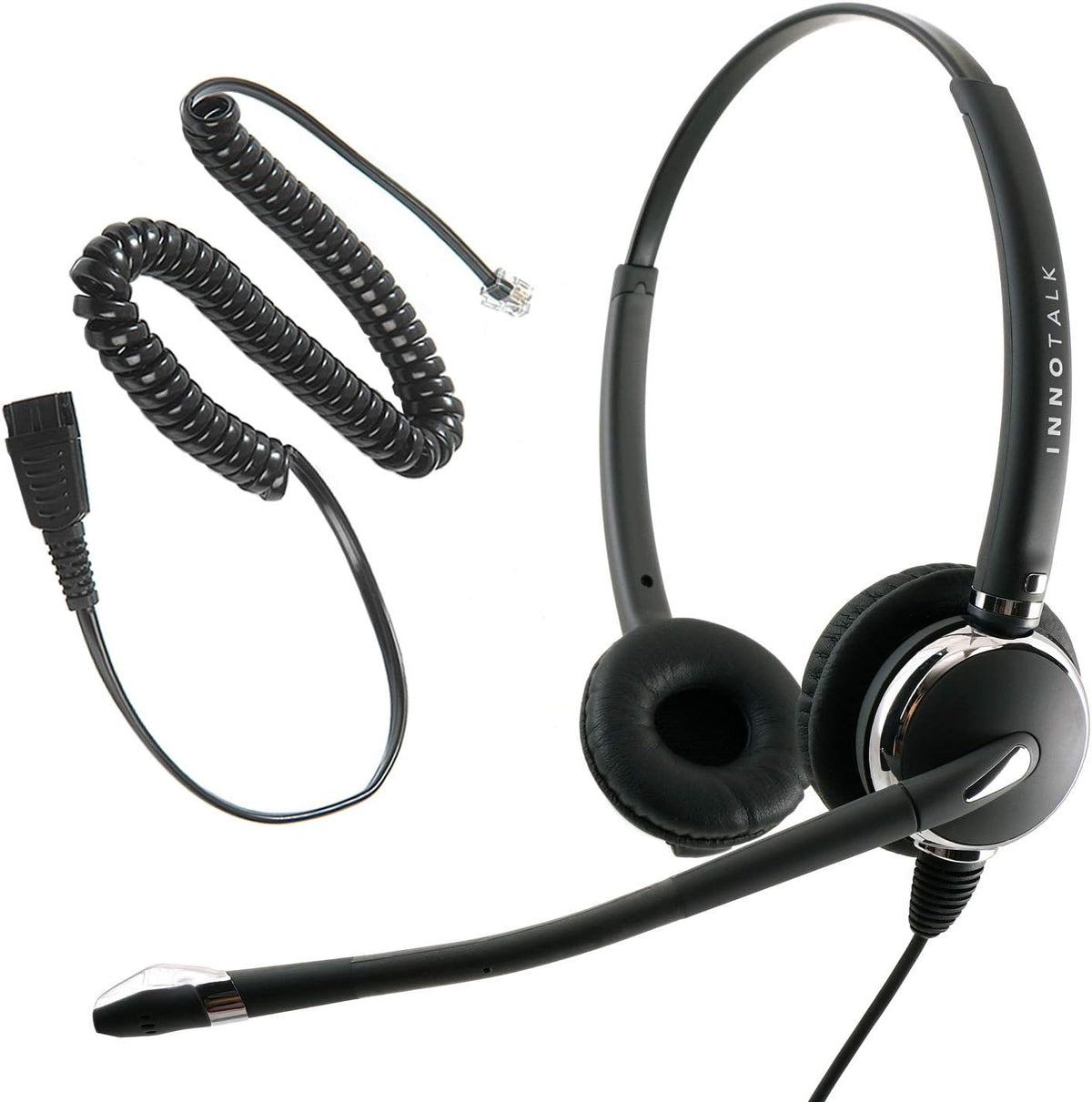 Noise Cancelling Binaural Headset with Quick Disconnect Cord Y377