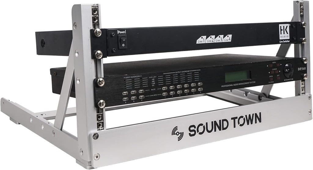 Aluminum 2-Post Desktop Open-Frame Rack D8450