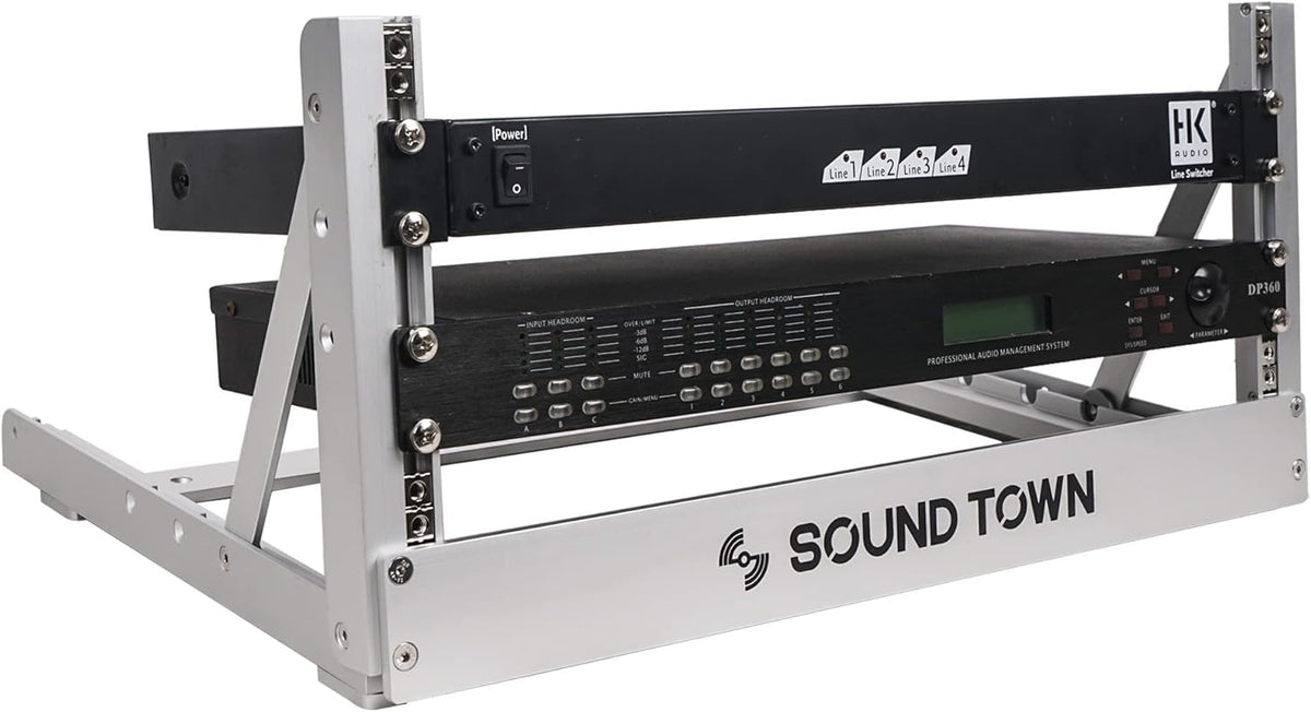 Aluminum 2-Post Desktop Open-Frame Rack D8450