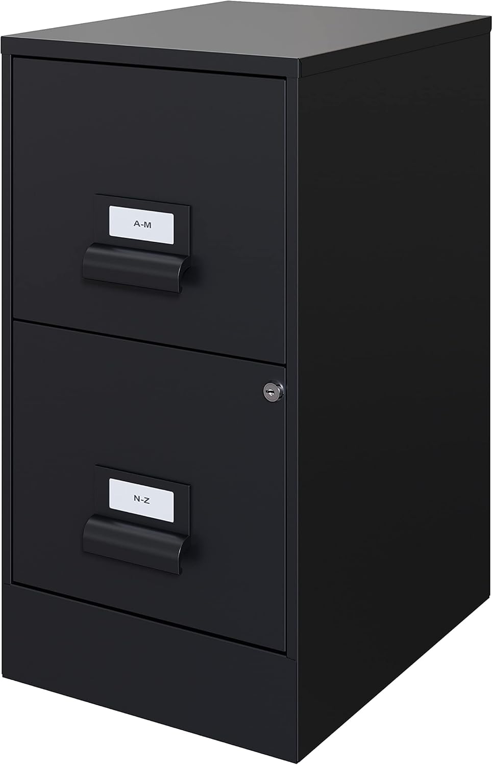 18 Deep 2 Drawer Black File Cabinet X388