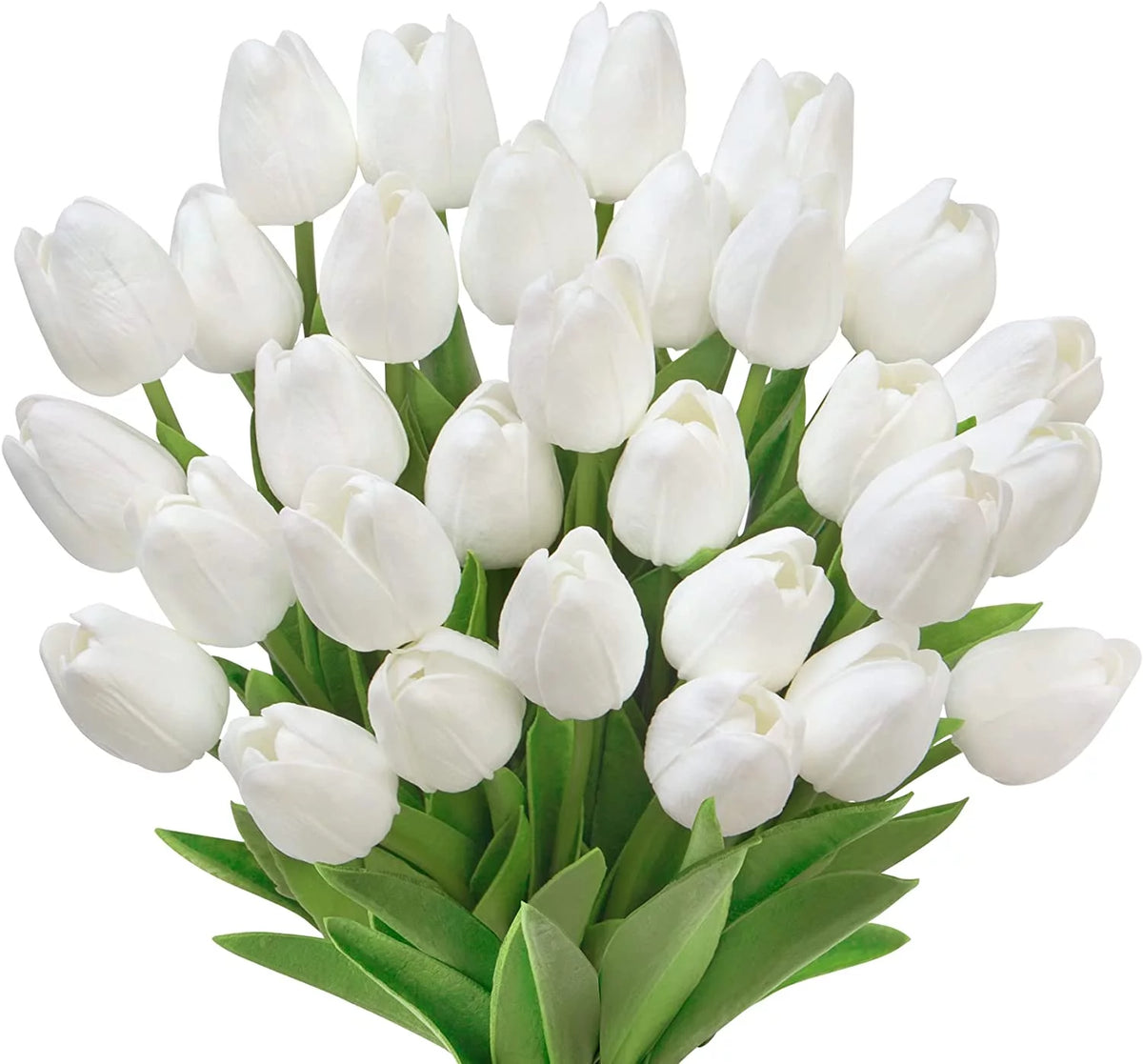 30 Pcs Multicolor Artificial Tulip Flowers Bouquet Z289348