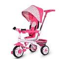 4-in-1 Detachable Baby Stroller Tricycle with Round Canopy Pink H558896