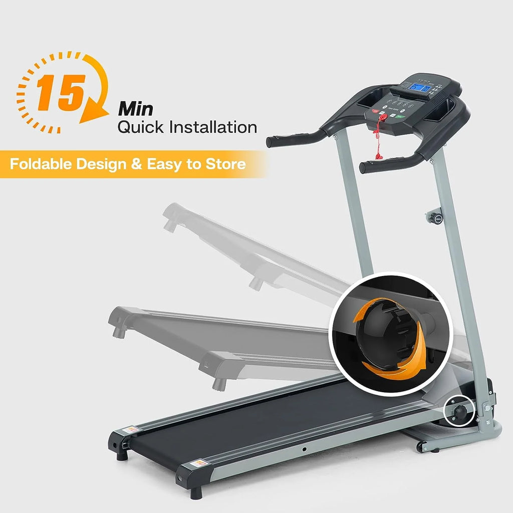 Folding Incline Treadmill with Device Holder D356304