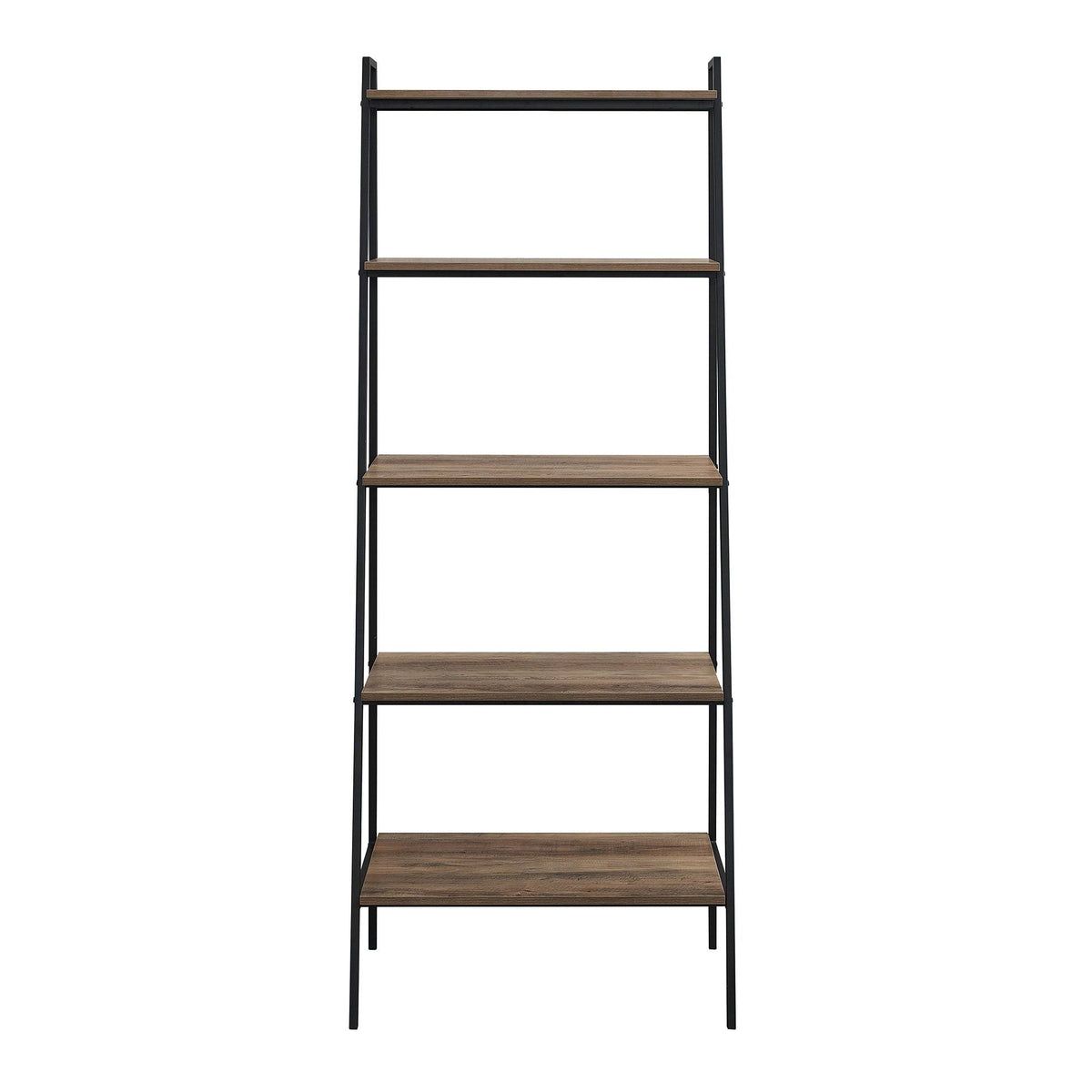 Dark Walnut Open Ladder Bookshelf S614