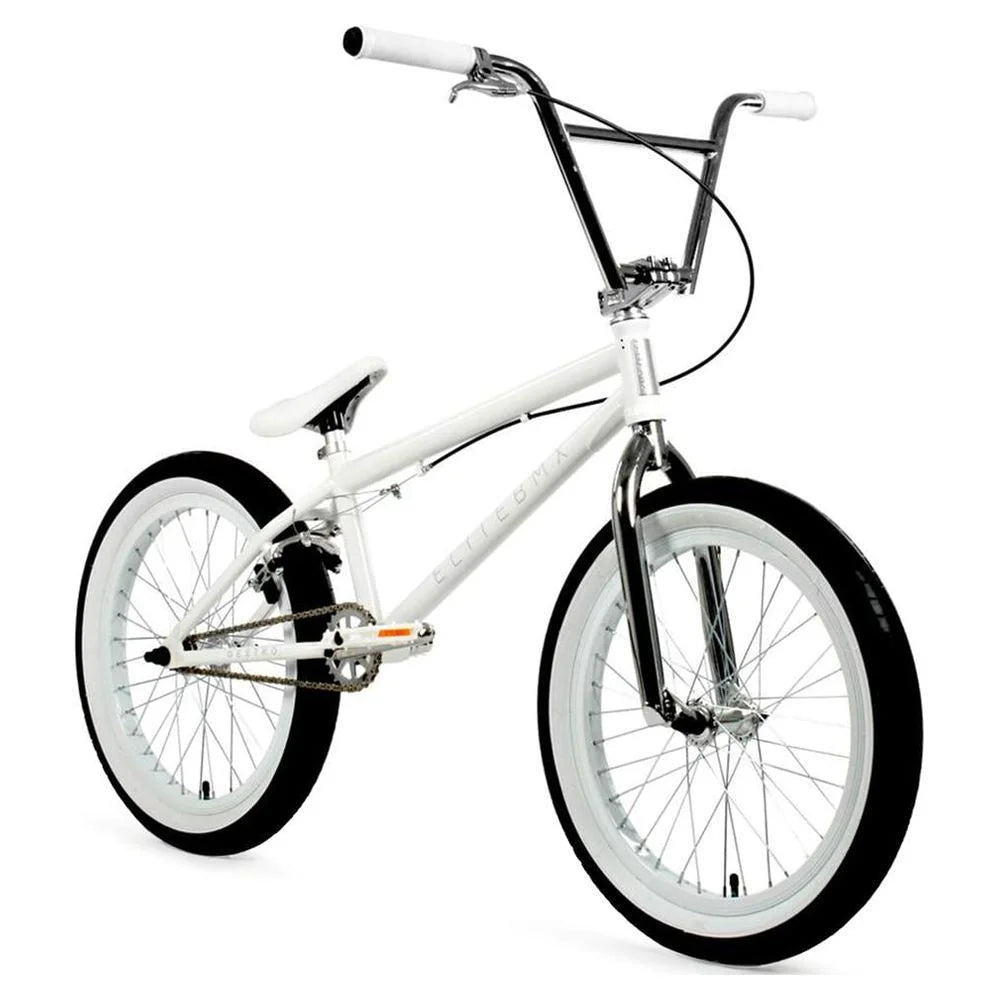 20" White Chrome BMX Bike F8237